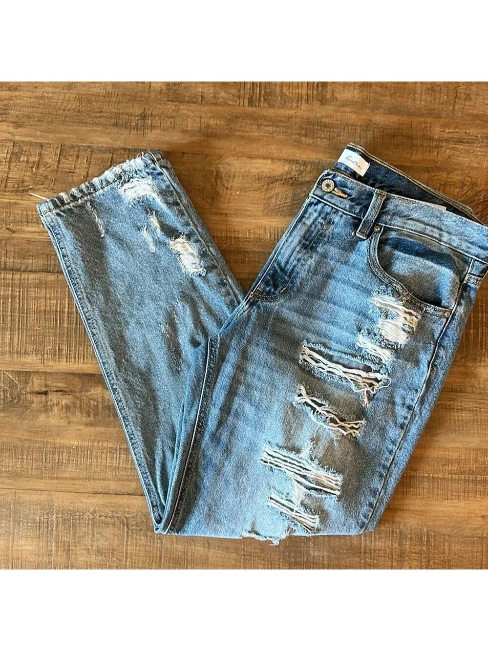 KanCan Light Blue Estilo Jeans Distressed Size 13/30 but inseam measures 28” - Picture 11 of 16